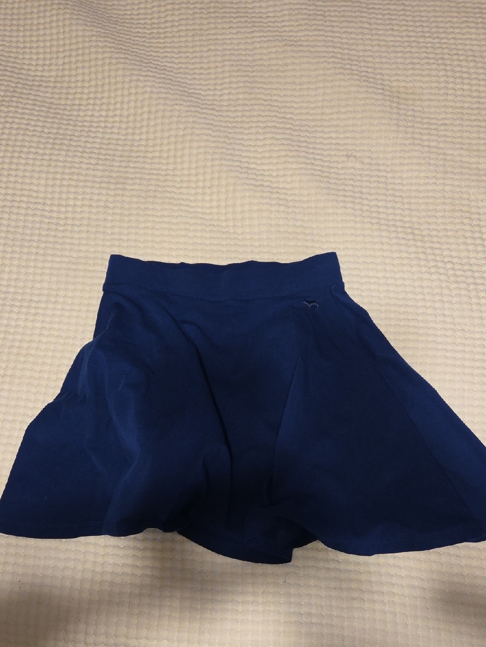 PINK Victoria's Secret Navy Blue Mini Skater Skirt